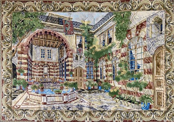Картина Гобелен "Дворик" 100*150см  