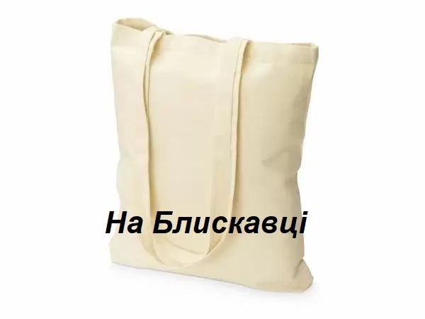 Сумка эко шоппер На Молнии ,средней плотности,100% хб, без печати, без рисунка