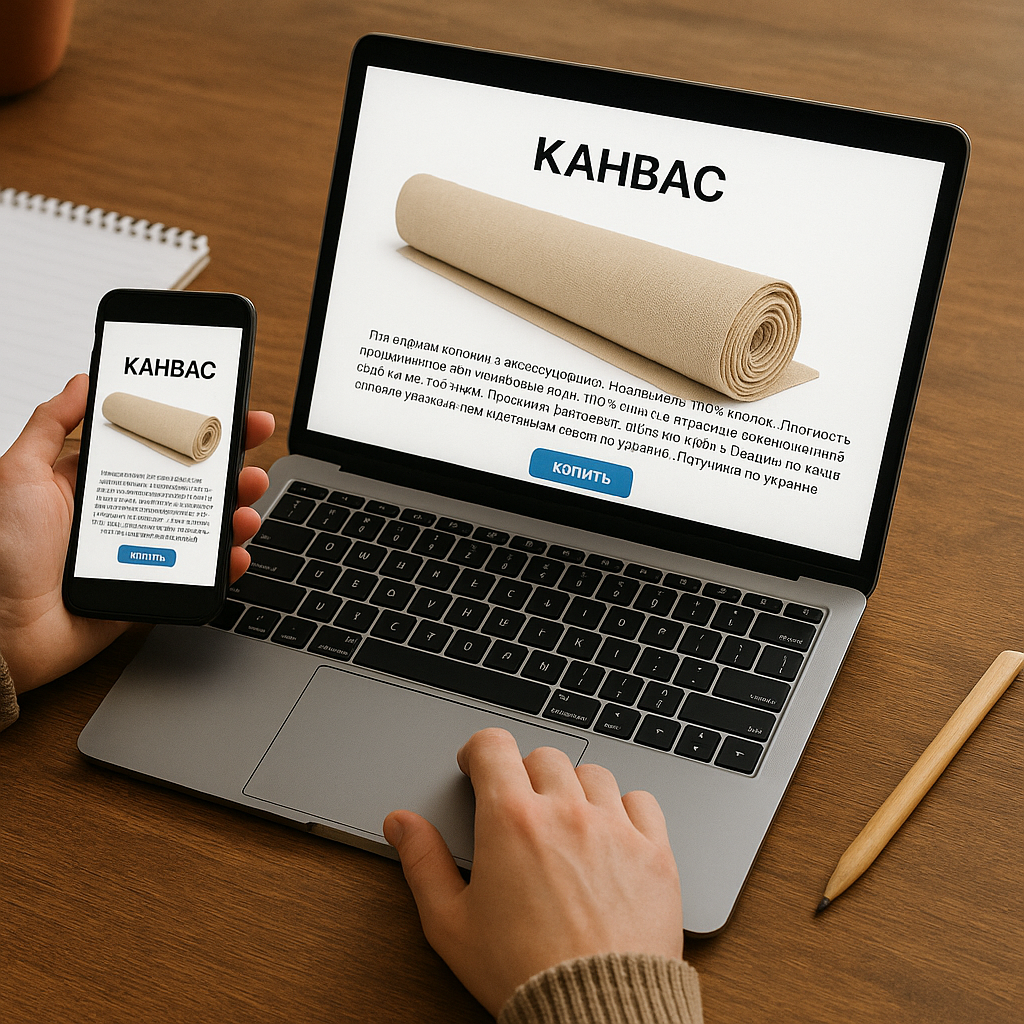 замовити купить канвас